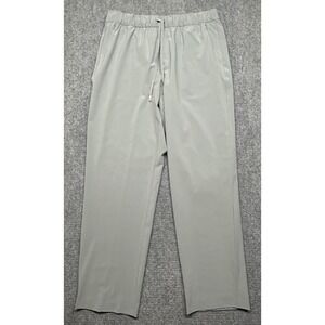 Susan Graver Weekend Pants Womens M Gray Drawstring Elastic Waist Stretch